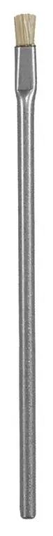 Excelta 212B-H ★★★ Anti-Static Heat-Resistant Scratch-Free Brush with Horse Hair Bristles, 0.32" Trim & Stainless Steel Handle, 4.75" OAL