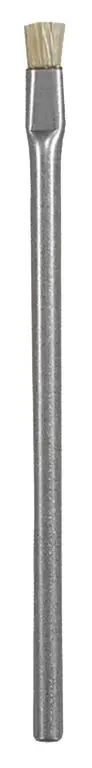 Excelta 212C-H ★★★ Anti-Static Heat-Resistant Scratch-Free Brush with Horse Hair Bristles, 0.38" Trim & Stainless Steel Handle, 4.75" OAL
