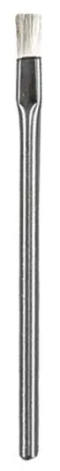 Excelta 213A-N ★★★ Dissipative Cleanroom-Safe Brush with Statigo9 Fiber Bristles, 0.13" Trim & 0.13" dia. Stainless Steel Handle, 3.5" OAL