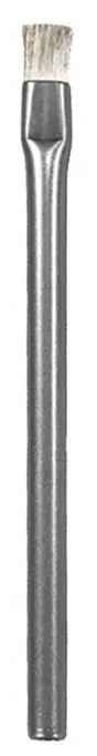Excelta 213C-N ★★★ Dissipative Cleanroom-Safe Brush with Statigo9 Fiber Bristles, 0.38" Trim & 0.32" dia. Stainless Steel Handle, 4.75" OAL