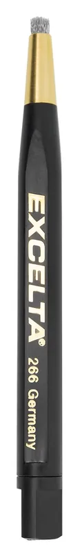 Excelta 266 ★★ Refillable Scratch Brush with Retractable Stainless Steel Bristles, 0.13" dia. Trim & Plastic Handle, 4.75" OAL