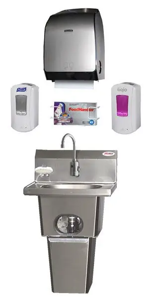 Eagle HFL-5000 Touch-Free Hand Washing System with Waste Receptacle