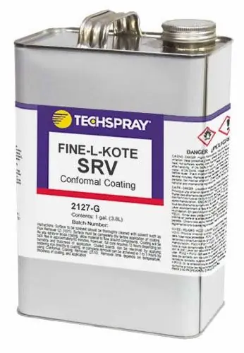 TechSpray 2127-G Fine-L-Kote SRV Silicone Conformal Coating, 1 Gallon