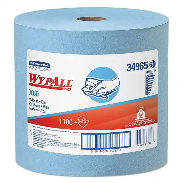 Kimberly Clark 34965 WypAll® X60 Wipers Jumbo Roll, Blue