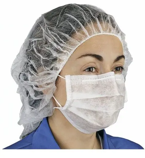 Hourglass FM2ESB143-21 Disposable 2-Ply Cleanroom Face Mask, White, Medium/Large (Case of 40 Bags, 50 per Bag)
