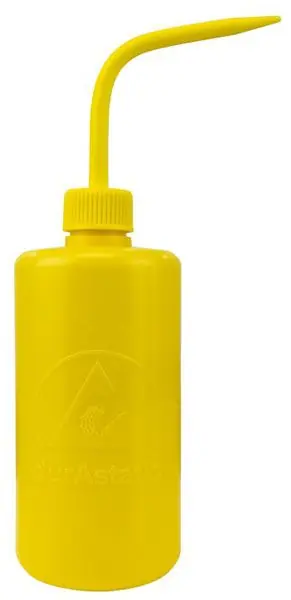 Menda 35793 durAstatic® Dissipative LDPE Wash Bottle, Yellow, 16 oz.