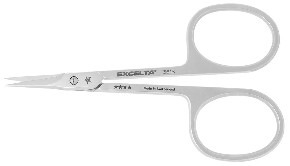 Excelta 361S ★★★★ Medical-Grade Stainless Steel Scissors with Straight, Extra-Fine Relieved Blades, 3.25" OAL