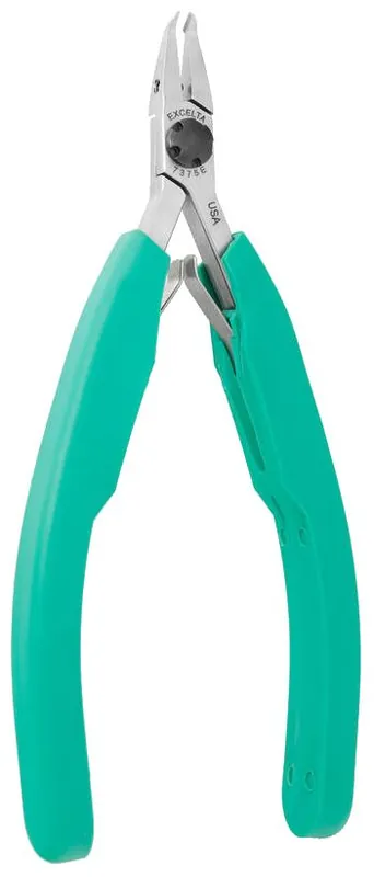 Excelta 7375E ★★★★★ Lazer Line® Small, 50° Head Lazer-Flush Cutter with SL Molded Grips, 4.25" OAL