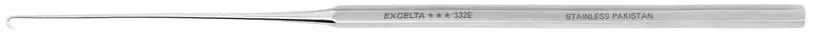 Excelta 332E ★★★ Stainless Steel Probe with Hooked, Micro Tip, 6.5" OAL