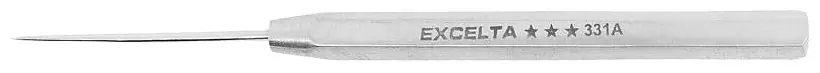 Excelta 331A ★★★ Stainless Steel Probe with Straight, Short, Mini Fine Tip, 3" OAL