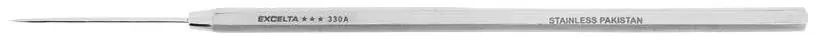 Excelta 330A ★★★ Stainless Steel Probe with Straight, Mini Fine Tip, 6" OAL
