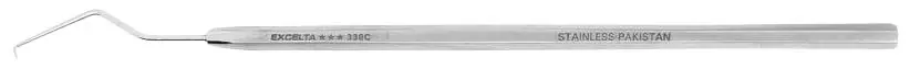 Excelta 330C ★★★ Stainless Steel Probe with 35° Curved, Mini Fine Tip, 6" OAL