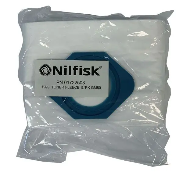 Nilfisk L01722503 Disposable Fleece Bags for Toner & Fine Dust