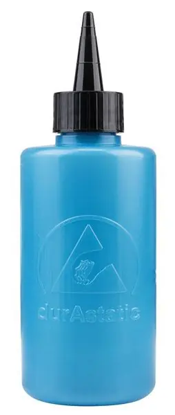 Menda 35757 durAstatic® LDPE Cone-Top Bottle, Blue, 8 oz.
