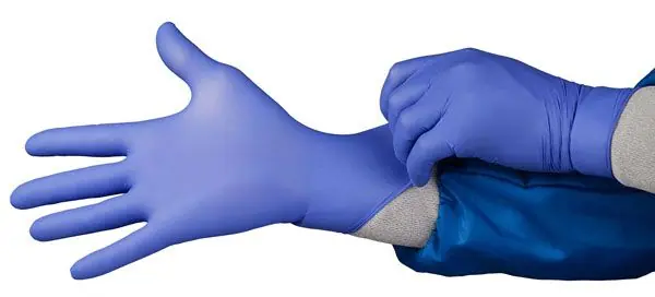 Hourglass 1750 HandPRO® ESD-Safe Nitrile Controlled Environment Gloves, Blue, 9"
