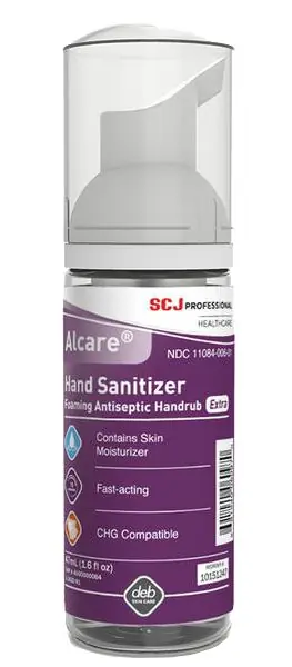 SC Johnson Professional 10151247 Alcare® Extra Foaming Hand Sanitizer, 1.5 oz. Bottles (Case of 12)