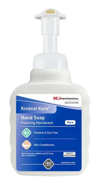 SC Johnson Professional 102212400 Kindest Kare® Pure Foam Handwash, 400ml Bottles (Case of 12)