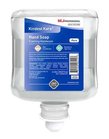 SC Johnson Professional 102261 Kindest Kare® Pure Foam Handwash, 1 Liter Bottles (Case of 6)