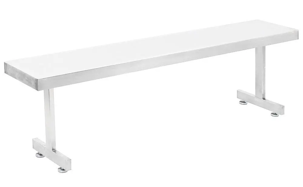 CleanPro® EGB Electropolished Gowning Bench with Solid Top & Recessed Legs