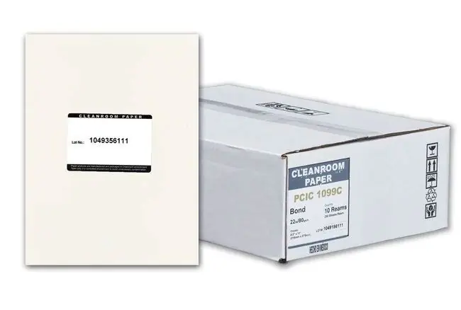 Purus PCIC 1099C 22 Cleanroom Paper, Cream, 8.5" x 11", 250 Sheet Pack