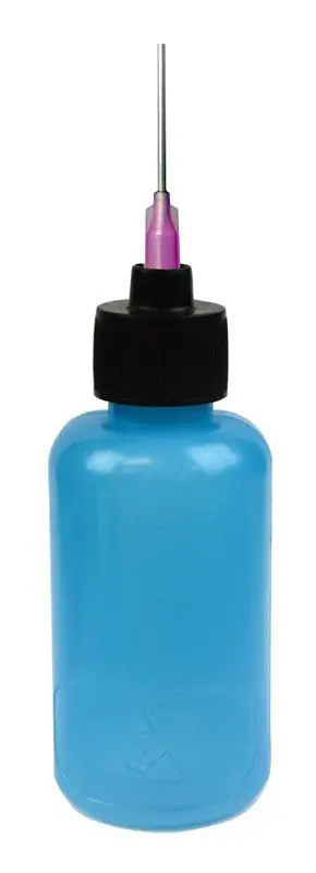 Menda 35566 durAstatic® Dissipative LDPE Flux Dispensing Bottle with 16-Gauge Needle, Blue, 2 oz.