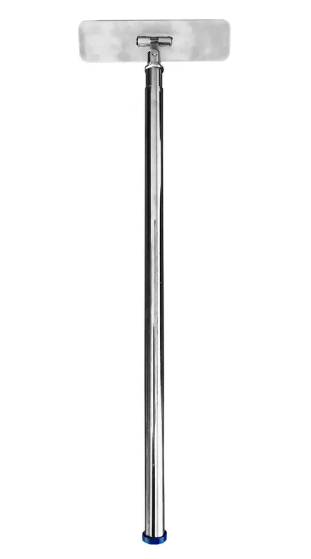 Teknipure TM-QP258-SS MicroMop Stainless Steel Mop Frame with Aluminum Handle, 2.5" x 8"