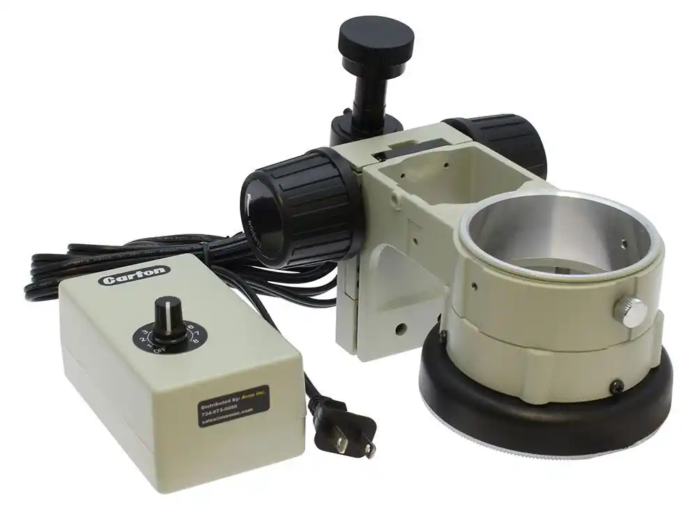Aven E-Arm Focus Mount with Integrated LED Ring Light for Aven SSZ, SPZ, DSZ, and NSW Series Microscopes