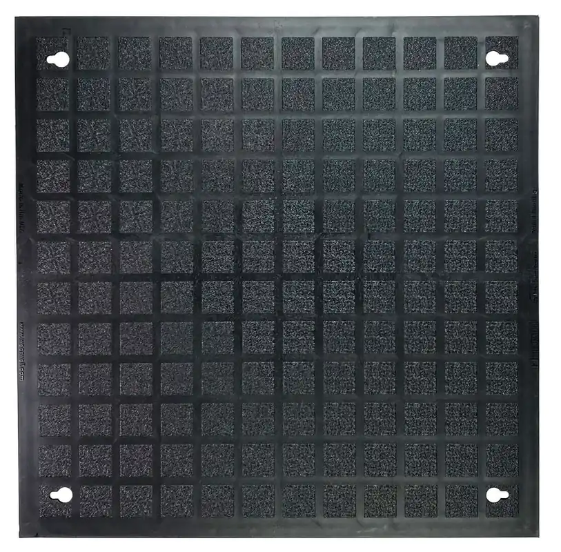 Wearwell F01.18x18BK-CS4 Foundation Smooth Tiles, 18" x 18" (Case of 4)