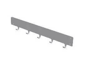 Palbam Wall-Mounted Electropolished Stainless Steel Cleanroom Gowning Rack
