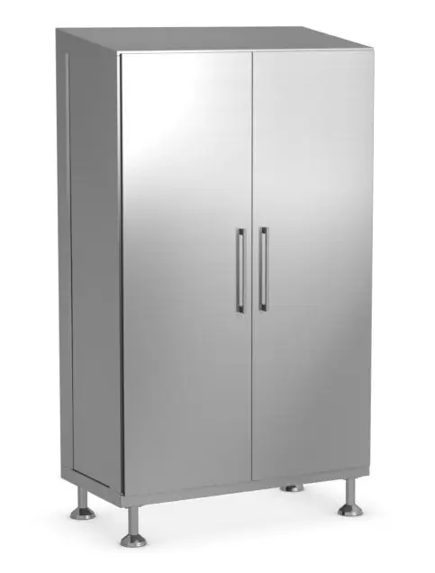 Palbam Class JF1260 Stainless Steel Cleanroom Cabinet with 6 Shelves, 24" x 48" x 83"