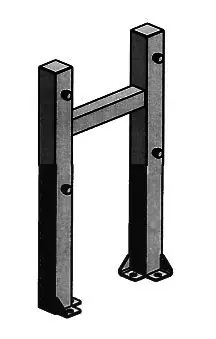 Palbam Class GB0001 Leg Support for Wall-Mounted Fold-Down Gowning Benches