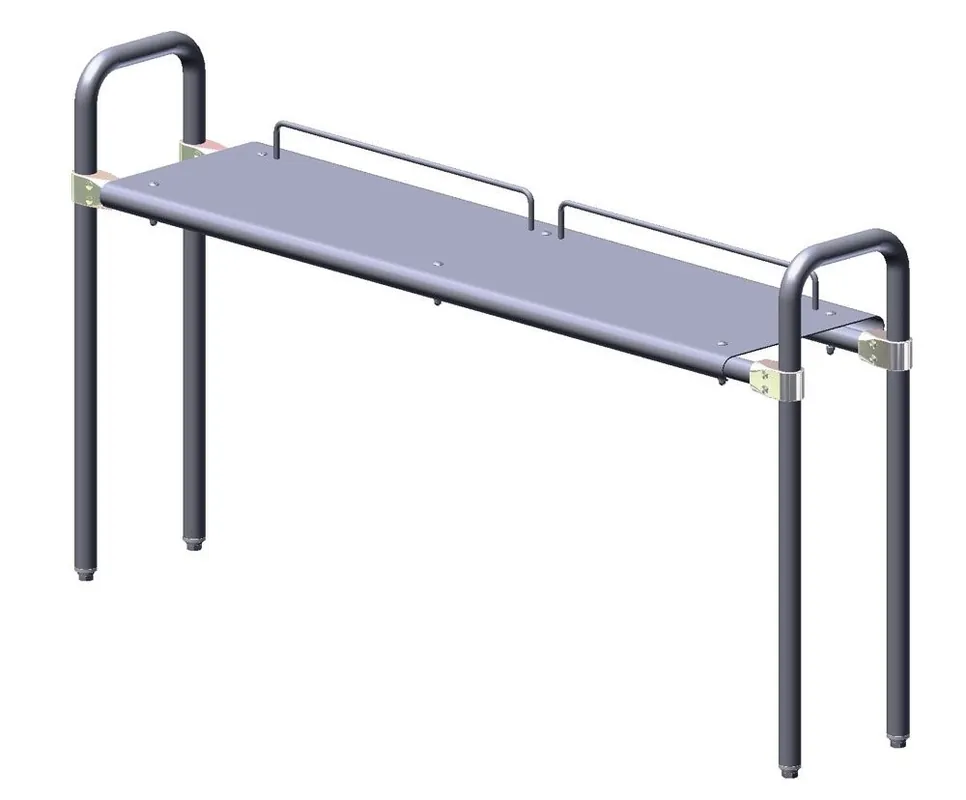 Palbam Class WX1217 Heavy-Duty Freestanding Stainless Steel Shelf, 12" x 47.25" x 27.5"