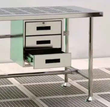 Palbam Class DRAWER-3 Hanging Stainless Steel 3-Drawer Set, 17.5" x 16" x 18"