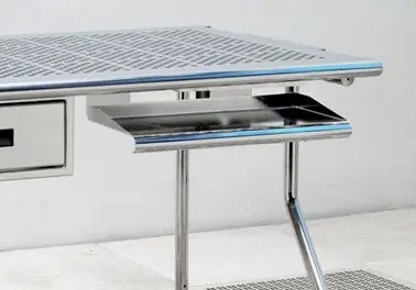 Palbam Class KYBD-A Stainless Steel Sliding Keyboard Shelf, 18" x 20" x 4.5"