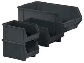 LEWISBins+ Plastibox® ESD Parts Bins, Black