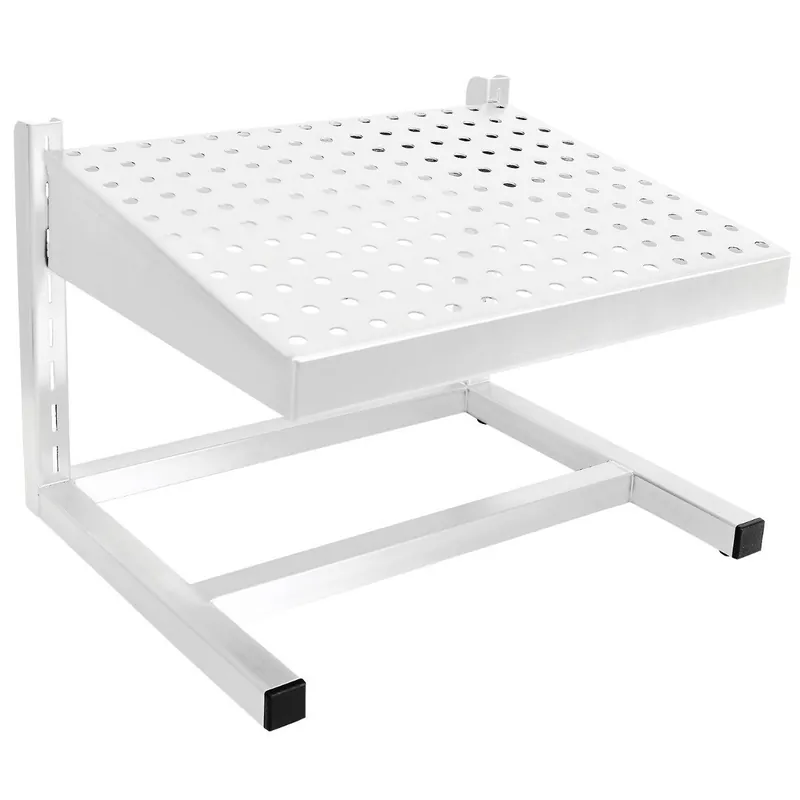 CleanPro® FSAEH15 Adjustable Perforated Electropolished Stainless Steel Footrest, 12" x 15"