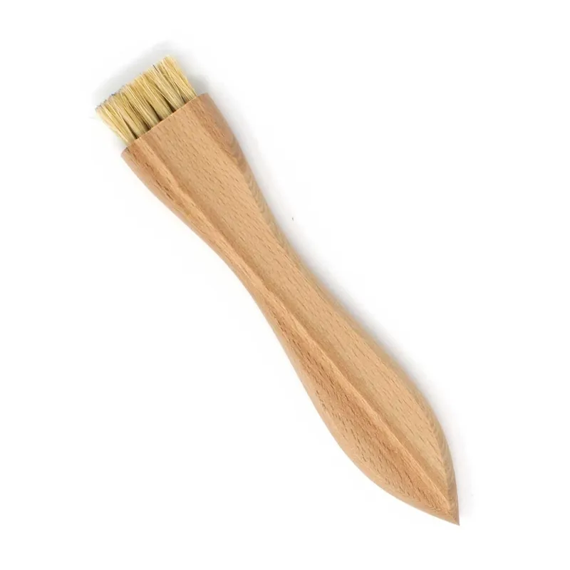 Gordon Brush WA12CK Anti-Static Applicator Brush with Double Row 7/8" Hog Hair Bristles, 1/2" Trim & 1-1/16" dia. Hardwood Handle, 4-15/16" OAL