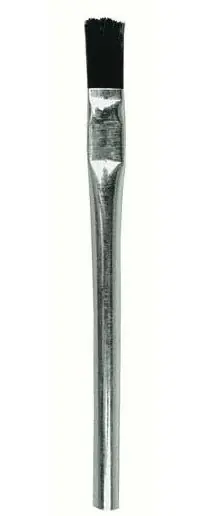 Gordon Brush AB4 Acid Brush with 0.38" Horse Hair Bristles, 0.25" dia. Trim & Tin Handle, 5.25" OAL