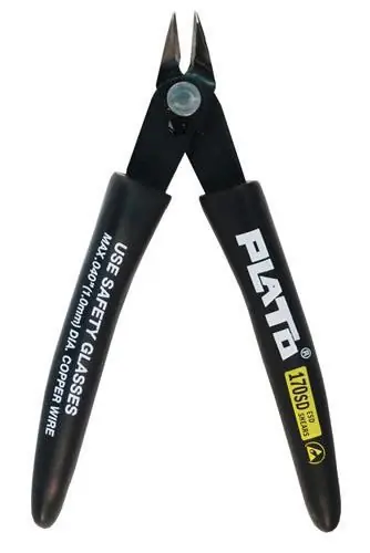 Plato 170SD Plato® Lightweight Shear Wire Cutter with Cushioned Rubber Handles, 5.125" OAL