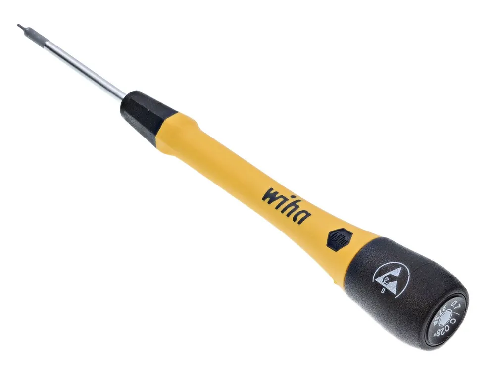 WIHA ESD-Safe Precision Hex Metric Screwdrivers with PicoFinish® Handles (Pack of 10)