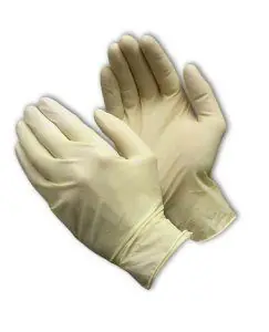 PIP 100-322400 CleanTeam® 7 Mil Latex Cleanroom Gloves, 9.5"