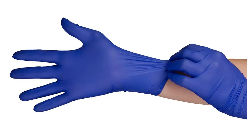 Hourglass HandPRO® FreeStyle1100™ 3.7 Mil Nitrile Exam Gloves, Textured, Violet Blue, 9"
