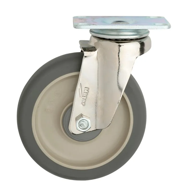 Metro B5P Polyurethane Caster Swivel B-Plate, No Brake, 5"