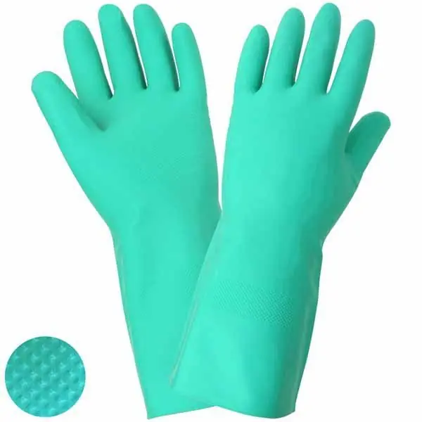 Global Glove 515 Unlined 12 Mil Nitrile Gloves, Green