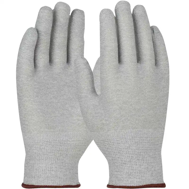 QRP KAS Qualaknit® Seamless Knit Nylon/Carbon Fiber ESD Gloves (Pack of 12 Pair)