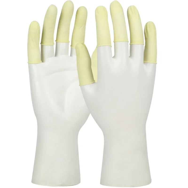 QRP 5C QualaSheer® Anti-Static Vacuum Sealed Powder-Free Natural Latex Cleanroom Finger Cots (Case of 14,400)