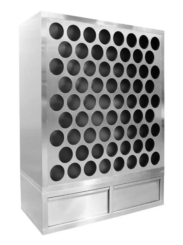 CleanPro® Stainless Steel Gown Storage Unit, 23.63" x 63" x 78.75"