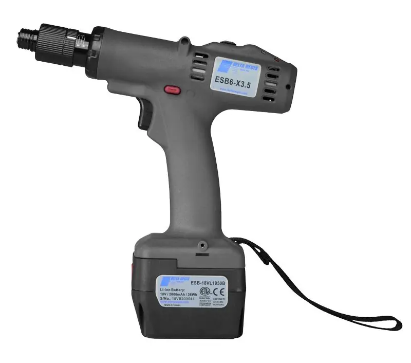 Delta Regis Tools ESB6 Series Cordless Brushless Pistol Grip Electric Torque Screwdriver with Trigger Start