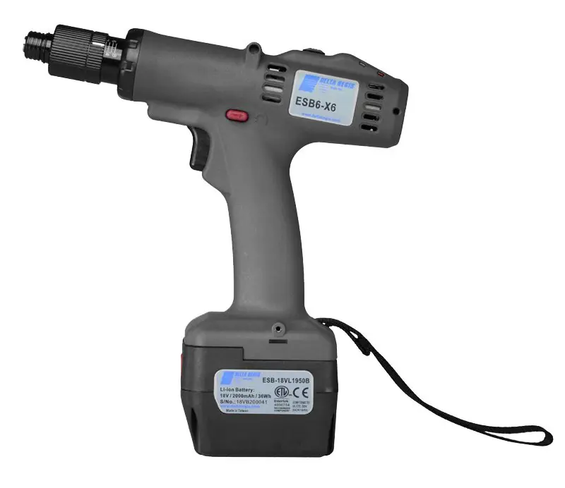 Delta Regis Tools ESB6 Series Cordless Brushless Pistol Grip Electric Torque Screwdriver with Trigger Start