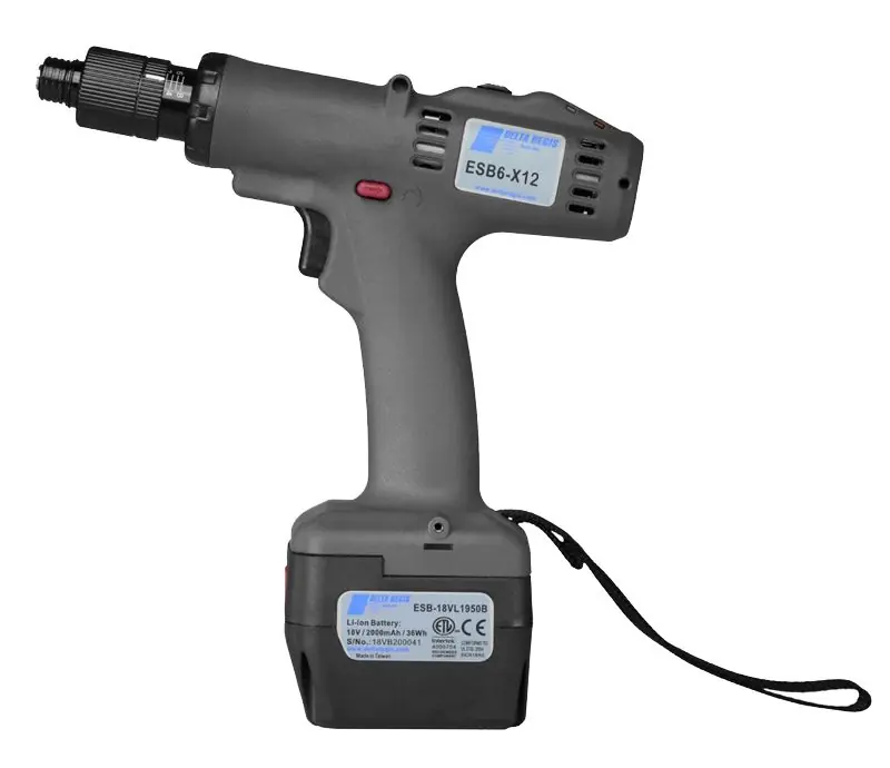 Delta Regis Tools ESB6 Series Cordless Brushless Pistol Grip Electric Torque Screwdriver with Trigger Start